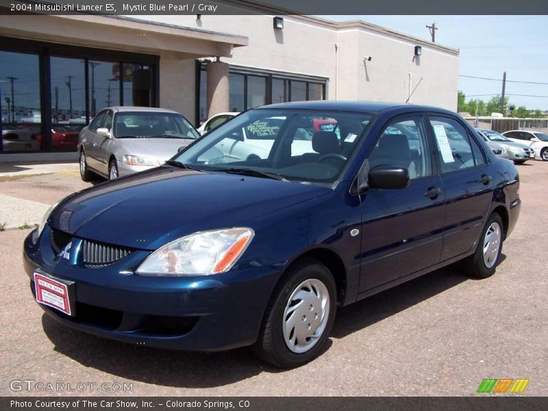 Mystic Blue Pearl / Gray 2004 Mitsubishi Lancer ES