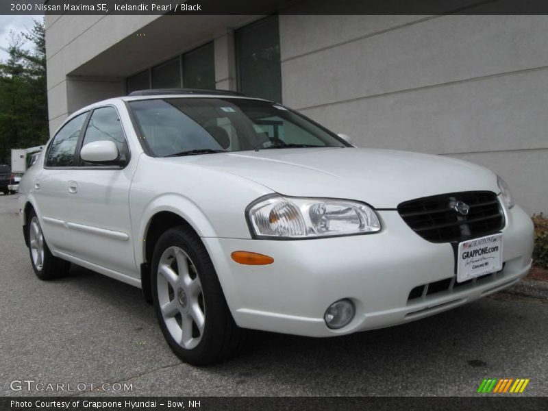 Icelandic Pearl / Black 2000 Nissan Maxima SE