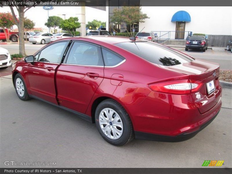 Ruby Red / Earth Gray 2014 Ford Fusion S