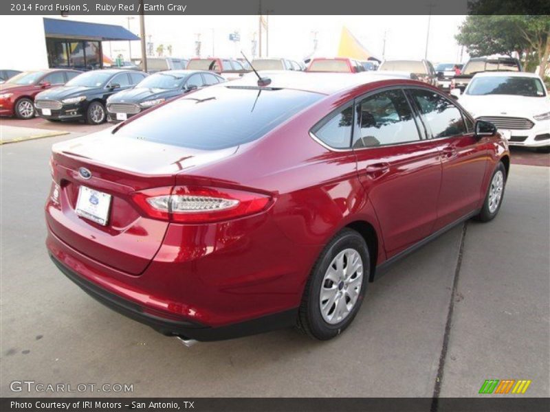 Ruby Red / Earth Gray 2014 Ford Fusion S