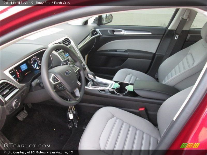 Ruby Red / Earth Gray 2014 Ford Fusion S