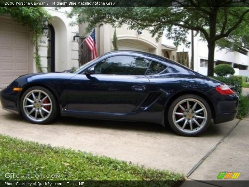 Midnight Blue Metallic / Stone Grey 2006 Porsche Cayman S