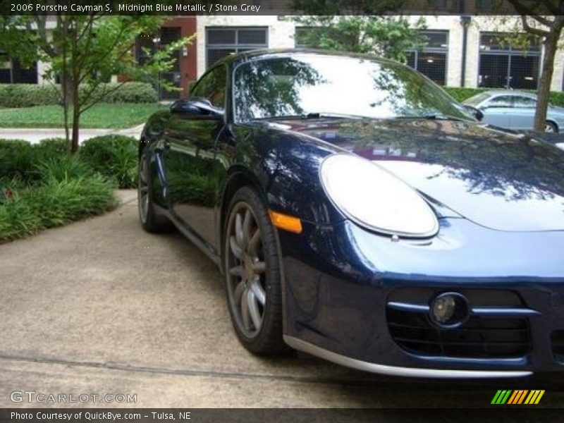 Midnight Blue Metallic / Stone Grey 2006 Porsche Cayman S