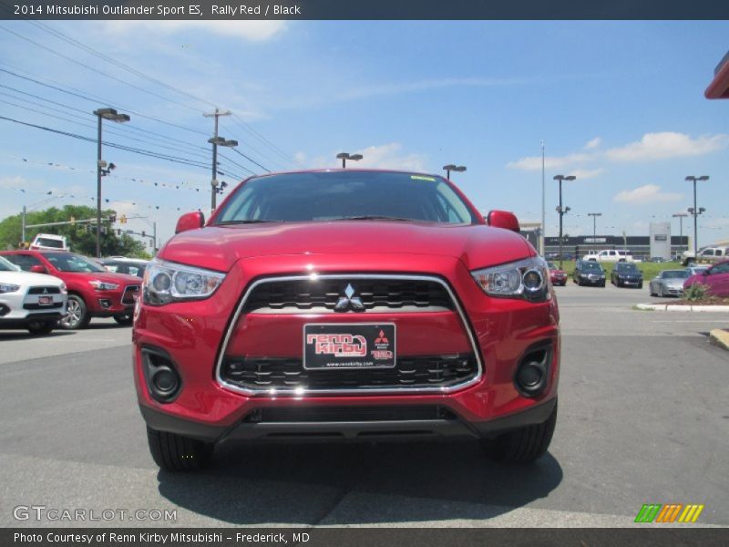 Rally Red / Black 2014 Mitsubishi Outlander Sport ES