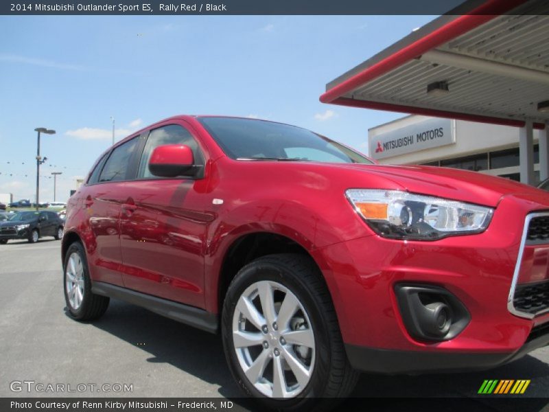 Rally Red / Black 2014 Mitsubishi Outlander Sport ES