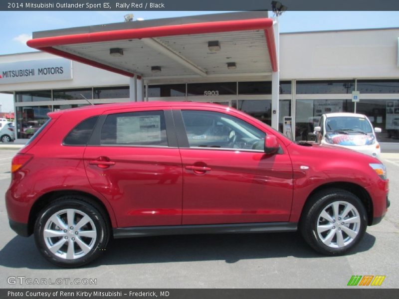 Rally Red / Black 2014 Mitsubishi Outlander Sport ES