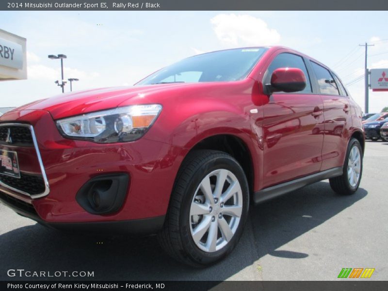 Rally Red / Black 2014 Mitsubishi Outlander Sport ES