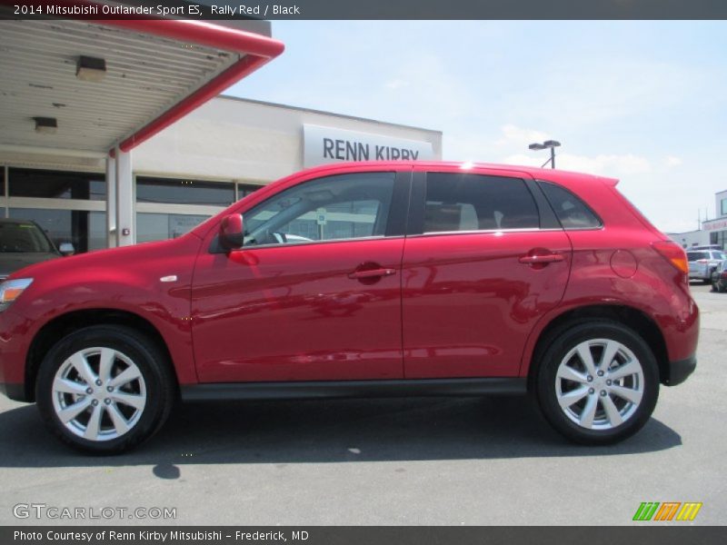 Rally Red / Black 2014 Mitsubishi Outlander Sport ES