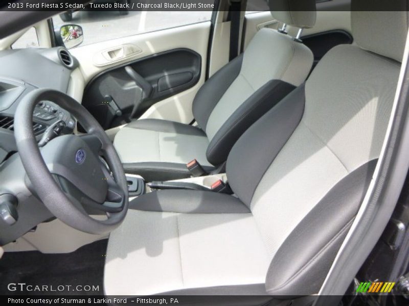 Tuxedo Black / Charcoal Black/Light Stone 2013 Ford Fiesta S Sedan