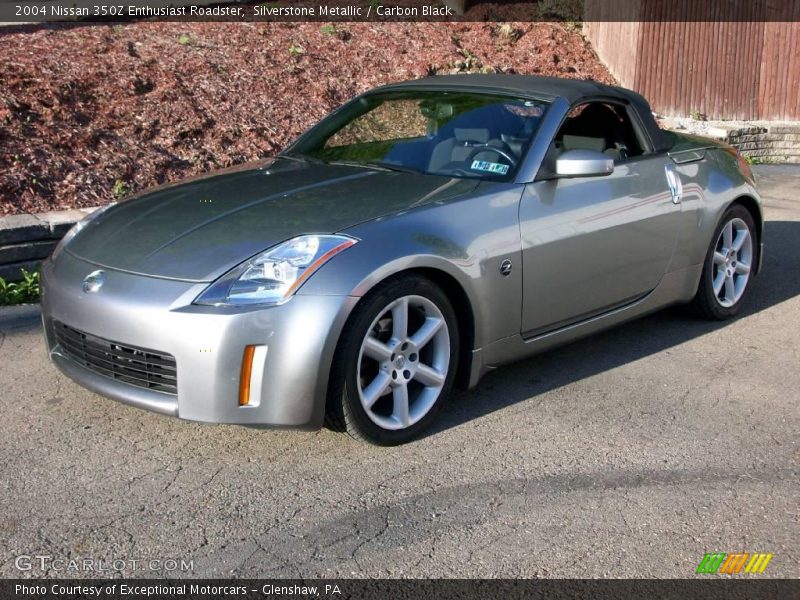 Silverstone Metallic / Carbon Black 2004 Nissan 350Z Enthusiast Roadster