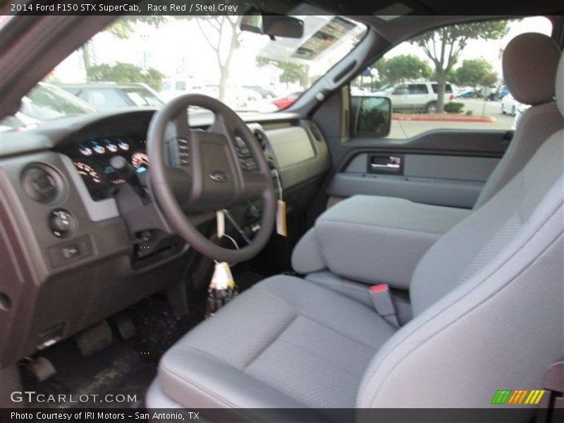Race Red / Steel Grey 2014 Ford F150 STX SuperCab