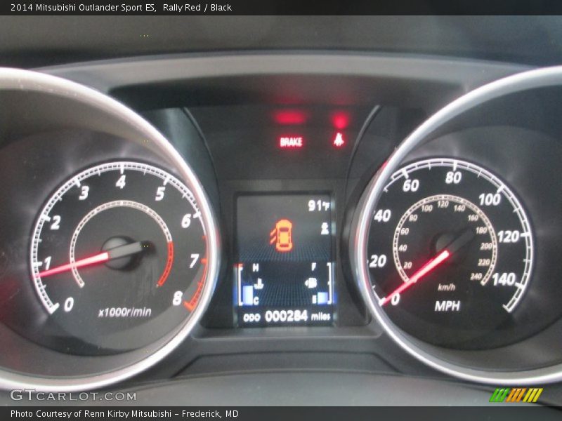 Rally Red / Black 2014 Mitsubishi Outlander Sport ES