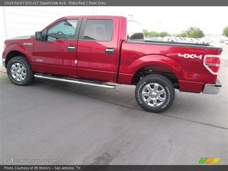 Ruby Red / Steel Grey 2014 Ford F150 XLT SuperCrew 4x4