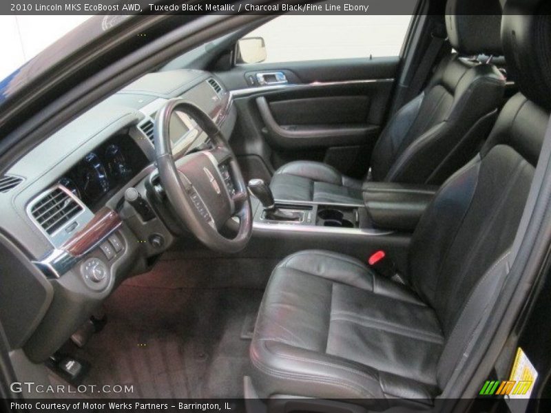 Tuxedo Black Metallic / Charcoal Black/Fine Line Ebony 2010 Lincoln MKS EcoBoost AWD