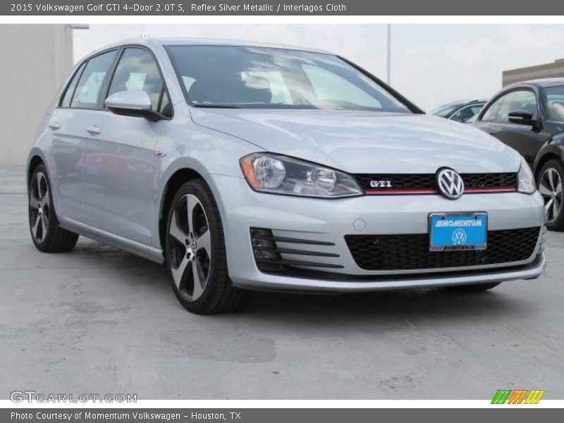 Reflex Silver Metallic / Interlagos Cloth 2015 Volkswagen Golf GTI 4-Door 2.0T S