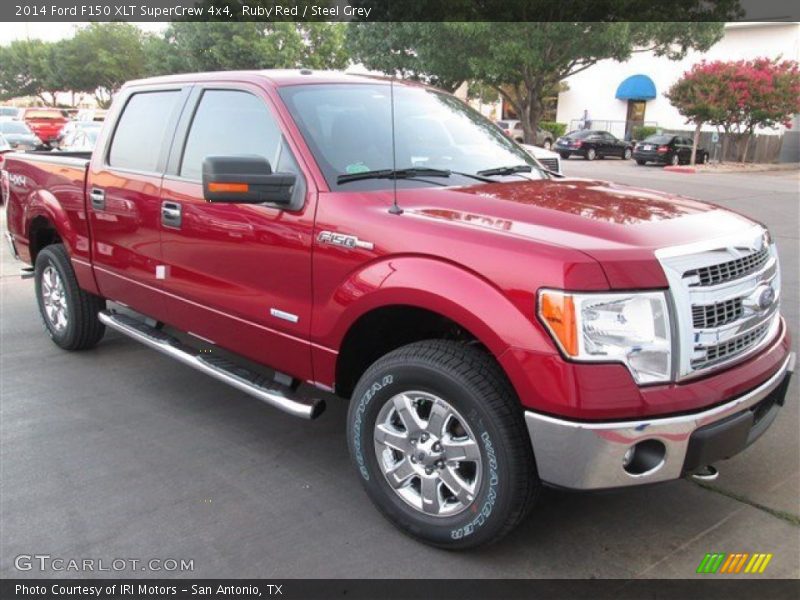 Ruby Red / Steel Grey 2014 Ford F150 XLT SuperCrew 4x4