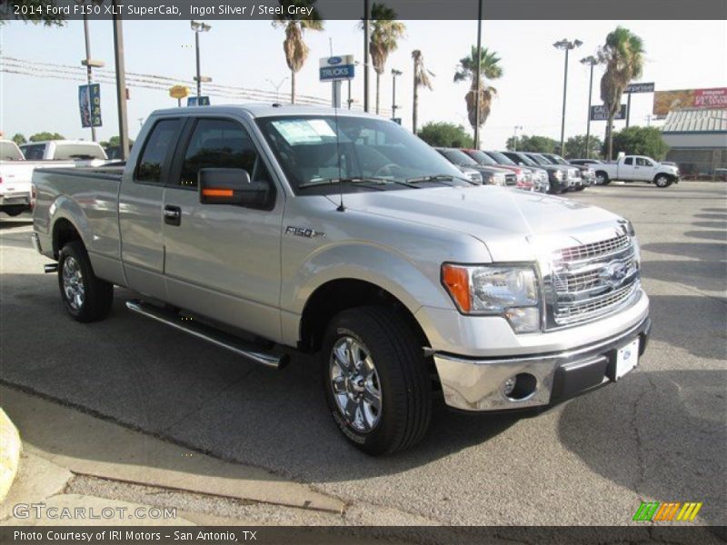 Ingot Silver / Steel Grey 2014 Ford F150 XLT SuperCab
