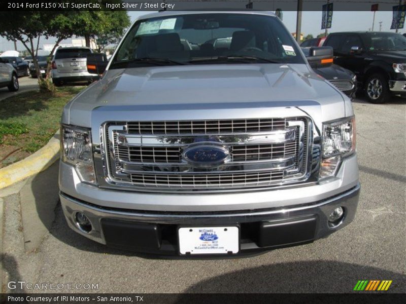 Ingot Silver / Steel Grey 2014 Ford F150 XLT SuperCab