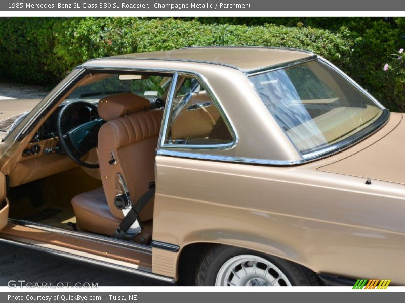 Champagne Metallic / Parchment 1985 Mercedes-Benz SL Class 380 SL Roadster