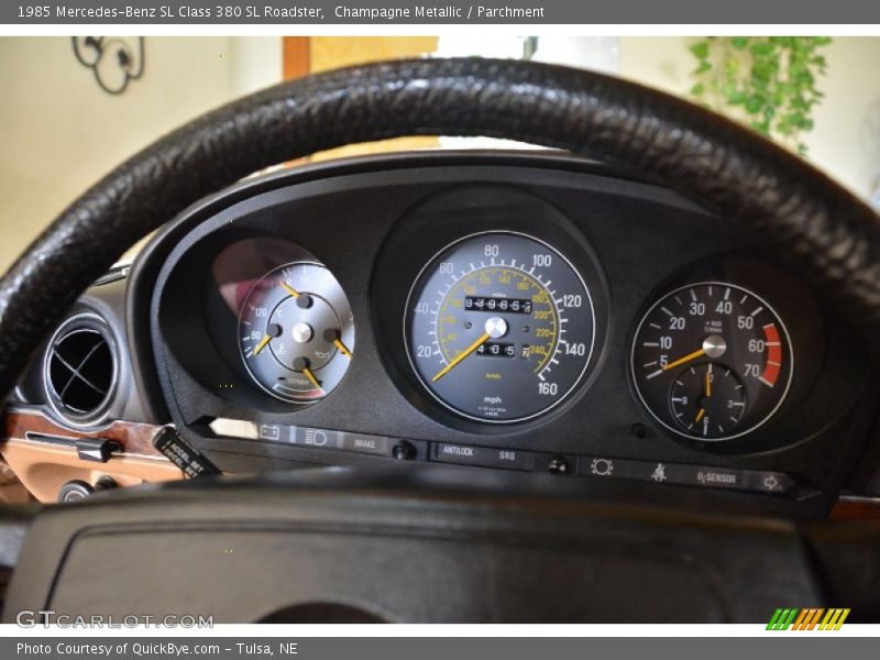 Champagne Metallic / Parchment 1985 Mercedes-Benz SL Class 380 SL Roadster