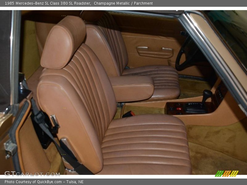 Champagne Metallic / Parchment 1985 Mercedes-Benz SL Class 380 SL Roadster