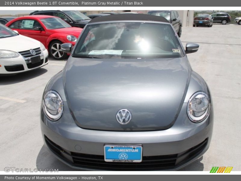 Platinum Gray Metallic / Titan Black 2014 Volkswagen Beetle 1.8T Convertible