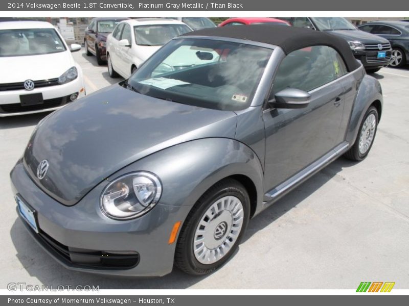 Platinum Gray Metallic / Titan Black 2014 Volkswagen Beetle 1.8T Convertible