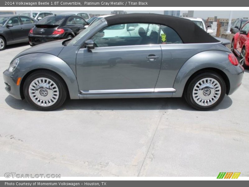 Platinum Gray Metallic / Titan Black 2014 Volkswagen Beetle 1.8T Convertible