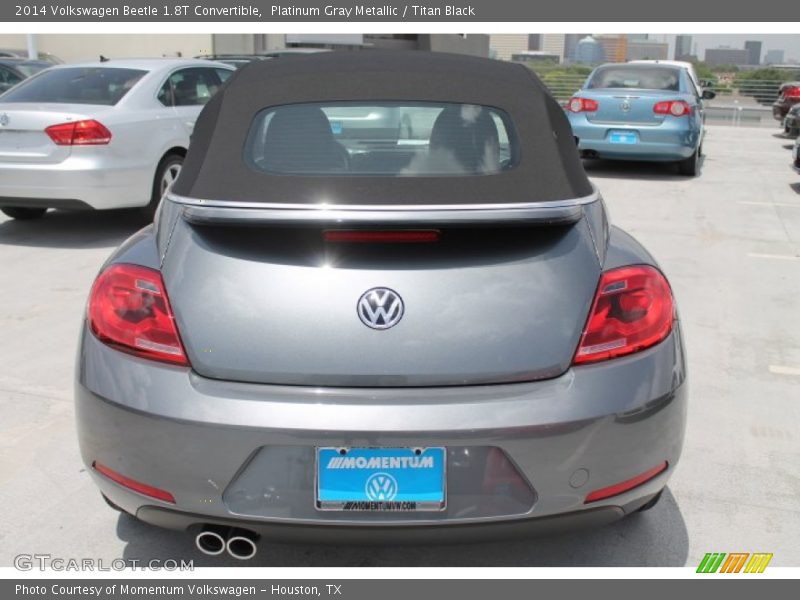 Platinum Gray Metallic / Titan Black 2014 Volkswagen Beetle 1.8T Convertible