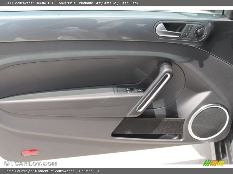 Platinum Gray Metallic / Titan Black 2014 Volkswagen Beetle 1.8T Convertible