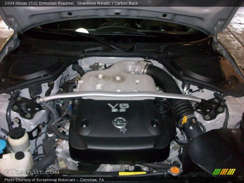 Silverstone Metallic / Carbon Black 2004 Nissan 350Z Enthusiast Roadster