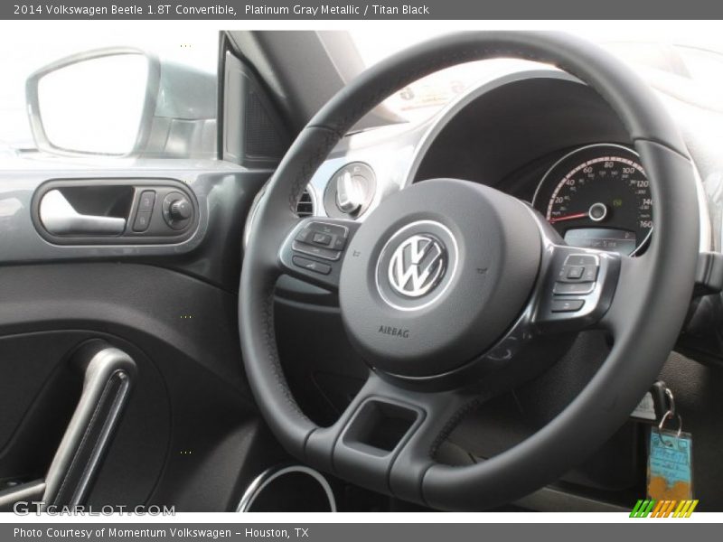 Platinum Gray Metallic / Titan Black 2014 Volkswagen Beetle 1.8T Convertible
