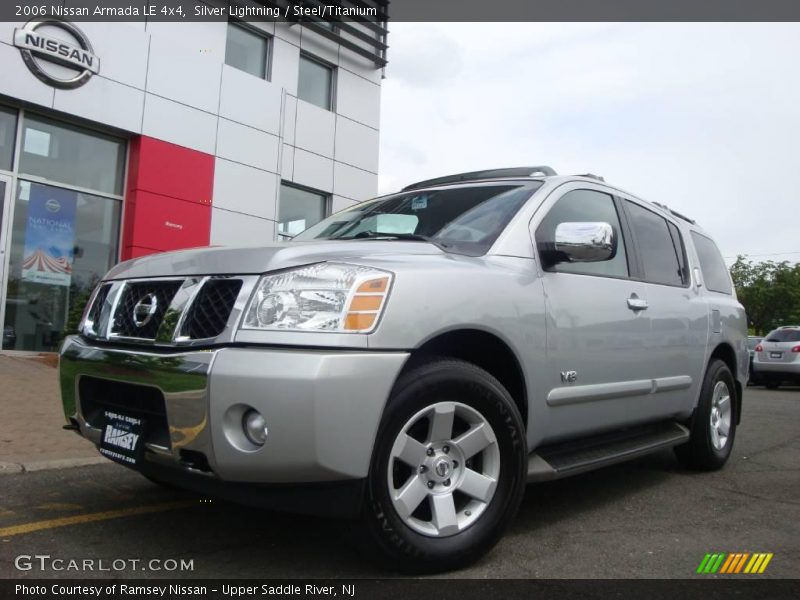 Silver Lightning / Steel/Titanium 2006 Nissan Armada LE 4x4