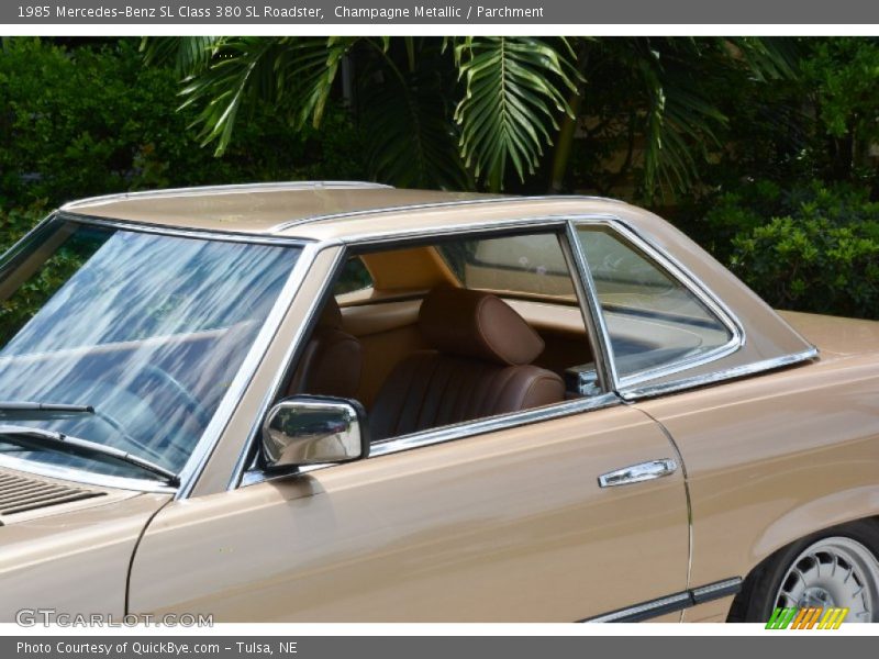 Champagne Metallic / Parchment 1985 Mercedes-Benz SL Class 380 SL Roadster