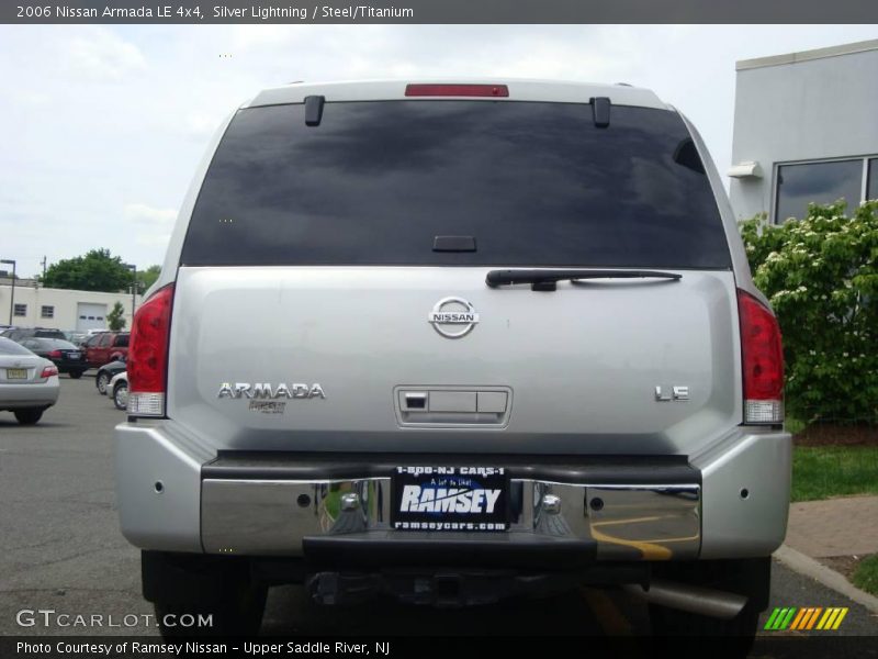 Silver Lightning / Steel/Titanium 2006 Nissan Armada LE 4x4