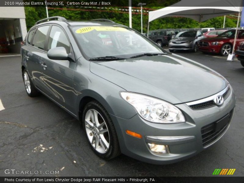 Carbon Gray Mist / Black 2010 Hyundai Elantra Touring SE