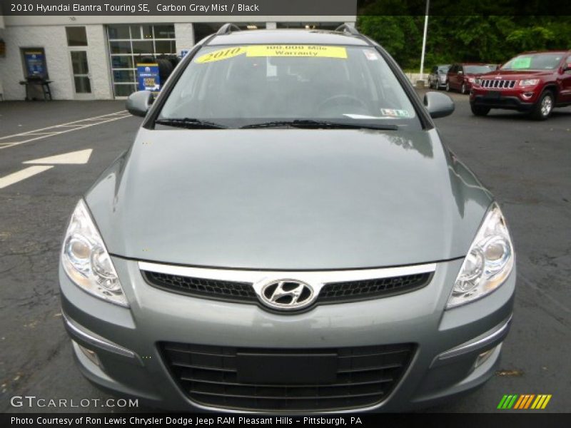 Carbon Gray Mist / Black 2010 Hyundai Elantra Touring SE