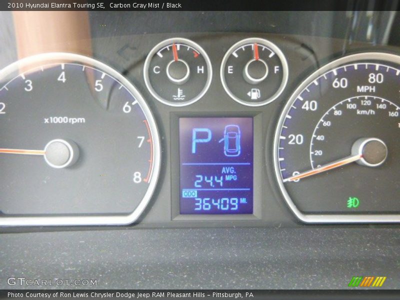 Carbon Gray Mist / Black 2010 Hyundai Elantra Touring SE
