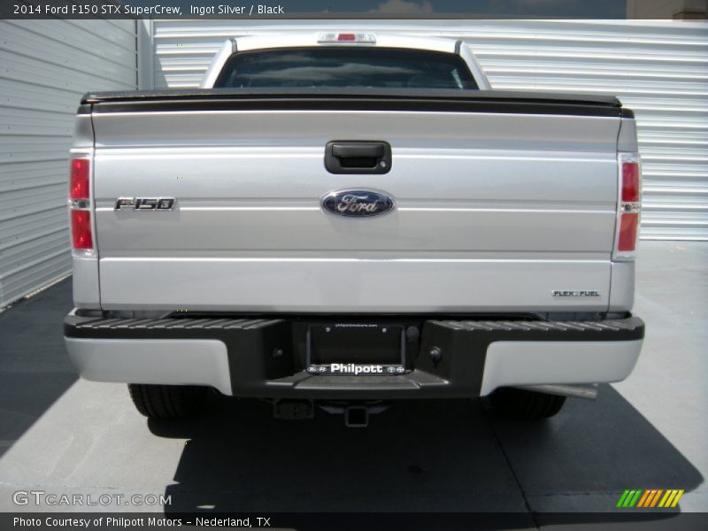 Ingot Silver / Black 2014 Ford F150 STX SuperCrew