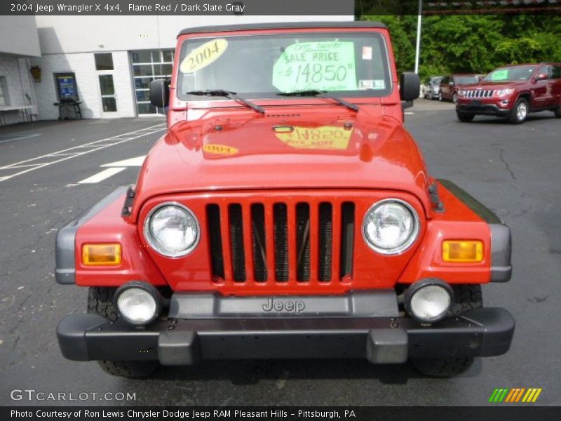 Flame Red / Dark Slate Gray 2004 Jeep Wrangler X 4x4