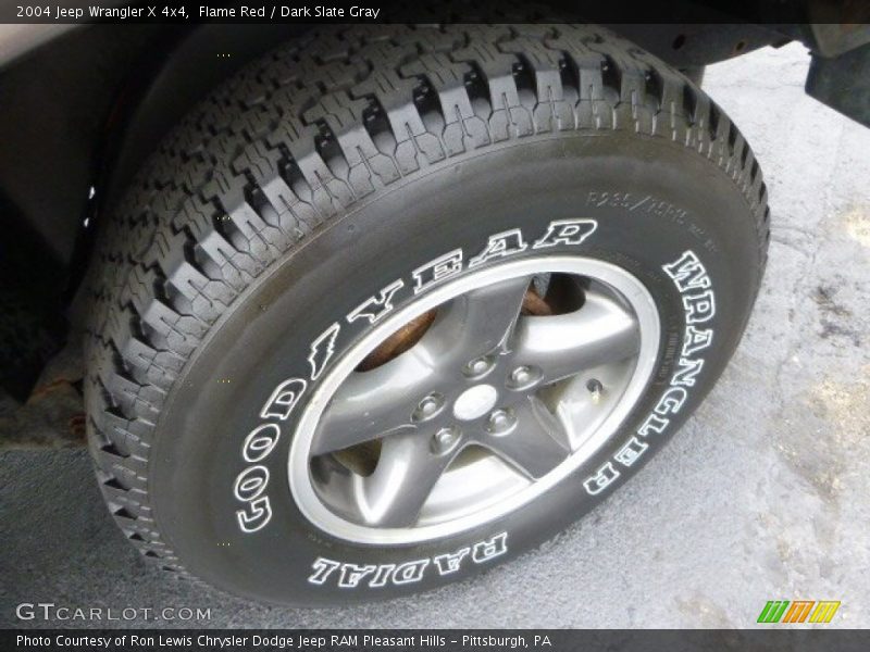Flame Red / Dark Slate Gray 2004 Jeep Wrangler X 4x4