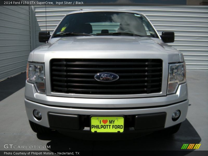 Ingot Silver / Black 2014 Ford F150 STX SuperCrew