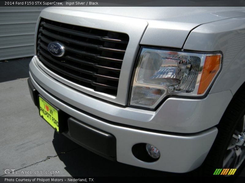 Ingot Silver / Black 2014 Ford F150 STX SuperCrew