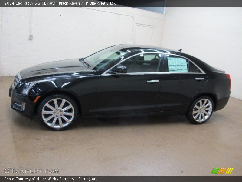 Black Raven / Jet Black/Jet Black 2014 Cadillac ATS 3.6L AWD