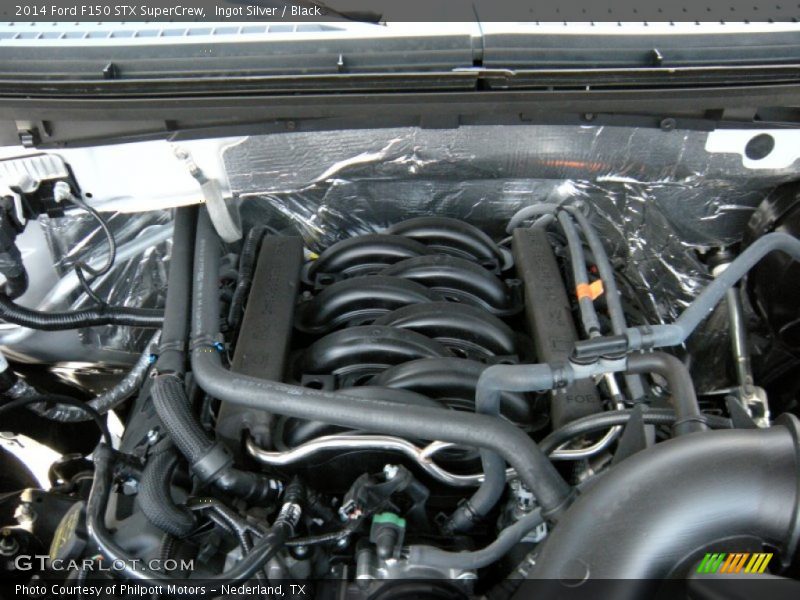 Ingot Silver / Black 2014 Ford F150 STX SuperCrew