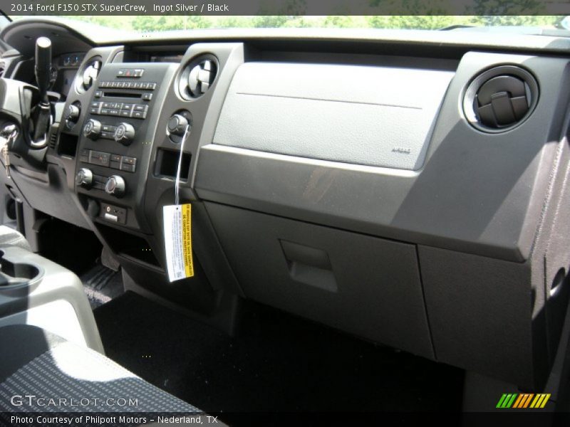 Ingot Silver / Black 2014 Ford F150 STX SuperCrew