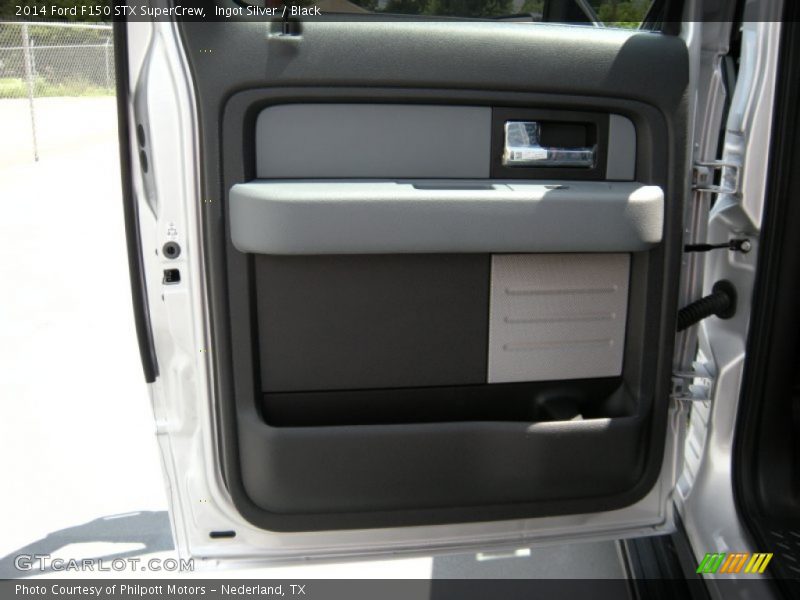Ingot Silver / Black 2014 Ford F150 STX SuperCrew