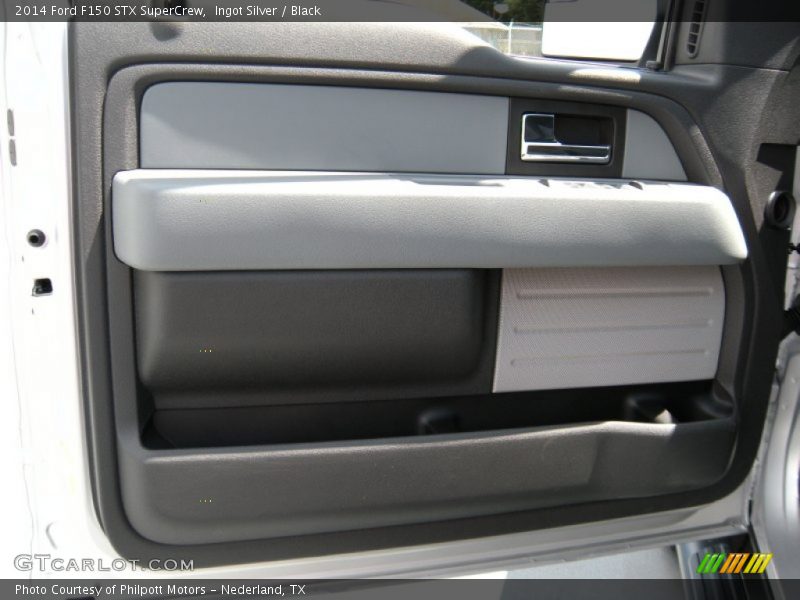 Ingot Silver / Black 2014 Ford F150 STX SuperCrew