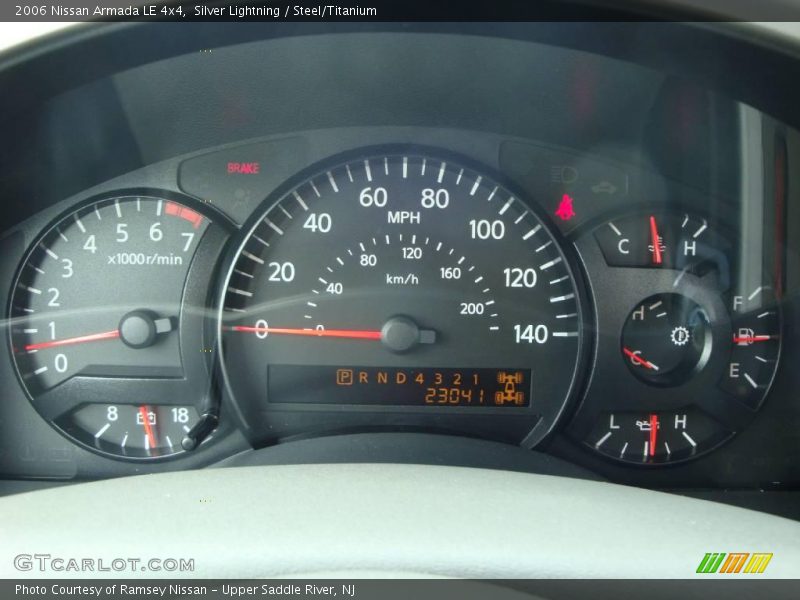 Silver Lightning / Steel/Titanium 2006 Nissan Armada LE 4x4