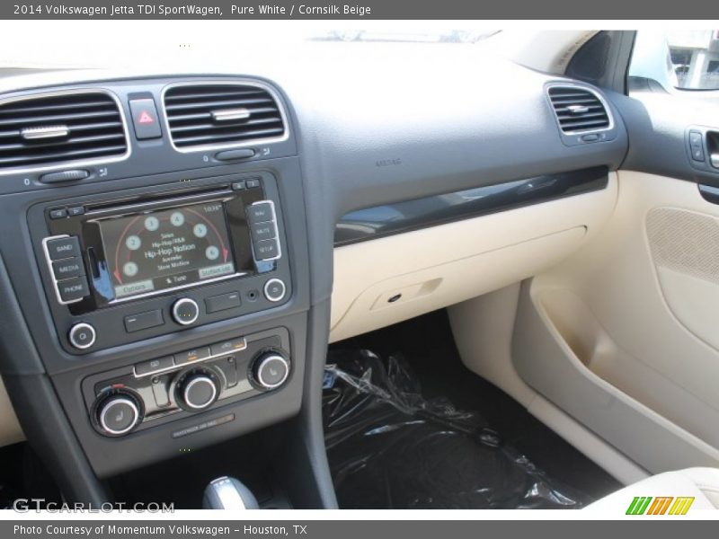 Pure White / Cornsilk Beige 2014 Volkswagen Jetta TDI SportWagen